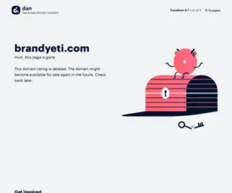 Brandyeti.com(Buy and Sell Domain Names) Screenshot