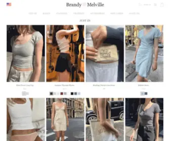 Brandymelville.com(Brandy Melville Europe) Screenshot