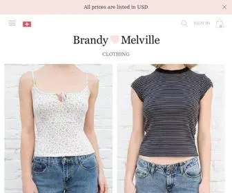 Brandymelvillech.com(Brandy Melville) Screenshot