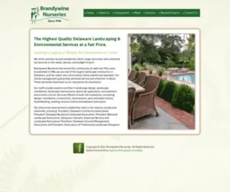 Brandywinenurseries.com(Wilmington, Delaware Landscaping and Environmental Services) Screenshot