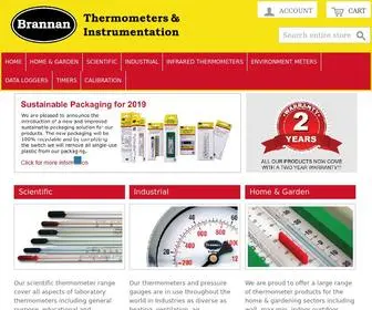 Brannan.co.uk(Thermometer & Glass Thermometer Manufacturer) Screenshot