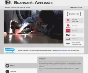 Brannansappliance.com(Brannan's Appliance Repair Ltd) Screenshot