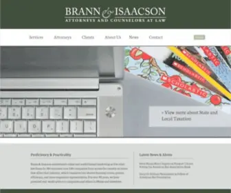 Brannlaw.com(Brann & Isaacson) Screenshot