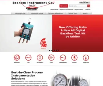 Branom.com(Process Instrumentation Solutions) Screenshot