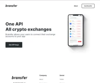 Bransfer.io(One API) Screenshot