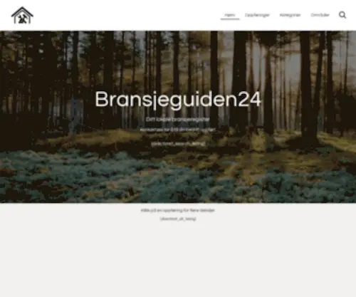 Bransjeguiden24.no(Bransjeguiden 24) Screenshot