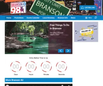 Branson4U.com(98.1FM & AM1220 KCAX) Screenshot