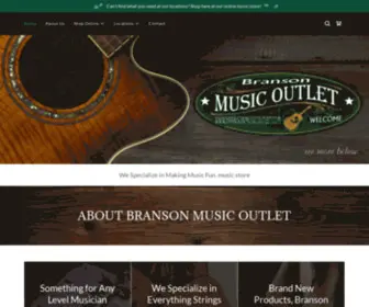 Bransonmusicoutlet.com(Branson Music Outlet) Screenshot