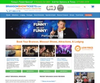 Bransonshowtickets.com(Branson) Screenshot