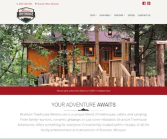 Bransontreehouseadventures.com(Branson Treehouse Adventures) Screenshot