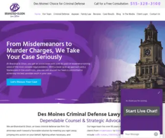 Branstadlaw.com(Des Moines Criminal Defense Attorneys) Screenshot