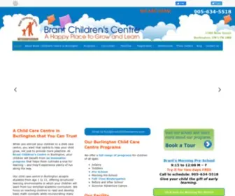 Brantchildrenscentre.com(Enroll your child in a childcare program) Screenshot