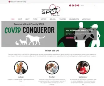 Brantcountyspca.com(Brant County SPCA) Screenshot