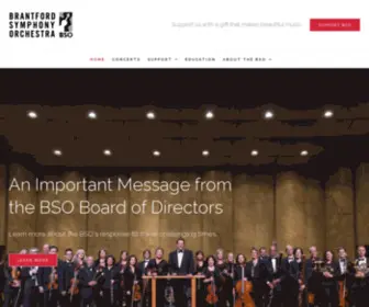 Brantfordsymphony.ca(Brantford Symphony Orchestra) Screenshot