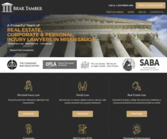 Brartamber.com(Criminal Lawyer Brampton) Screenshot