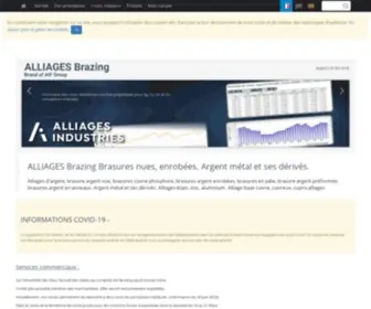 Brasage.com(Alliages Industries) Screenshot