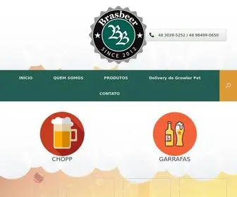 Brasbeer.com.br(Delivery de chopp Brasbeer) Screenshot