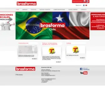 Brasforma.cl(Empresa brasileira que desenvolve soluções em suportes para TV LED) Screenshot