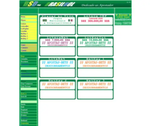 Brasilbol.com.br(Futebol nacional e internacional) Screenshot