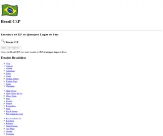 Brasilcep.com.br(CEPs do Brasil) Screenshot