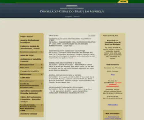 Brasilianisches-Generalkonsulat.de(Brasilianisches Generalkonsulat) Screenshot