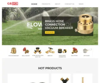 Brass-China.com(GuangBo Hardware Products Co) Screenshot