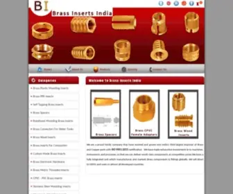 Brass-Inserts.com(Brass Inserts India) Screenshot