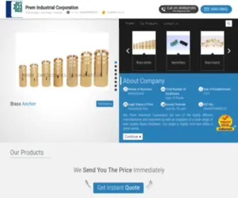 Brassanchor.net(Prem Industrial Corporation) Screenshot