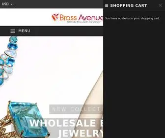 Brassavenue.com(Wholesale Rough Gemstone in Gold Plating over Brass Jewelry Handmade) Screenshot