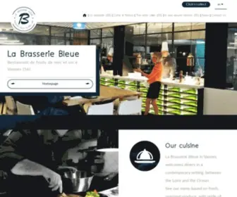 Brasserie-Bleue.fr(Restaurant Vannes) Screenshot