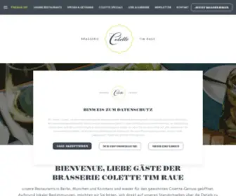 Brasseriecolette.de(Brasserie Colette Tim Raue) Screenshot