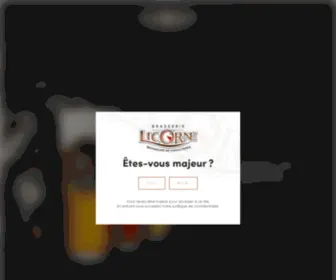 Brasserielicorne.com(Brasserie Licorne) Screenshot