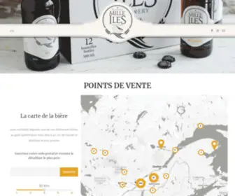 Brasseriemilleiles.com(Îles) Screenshot