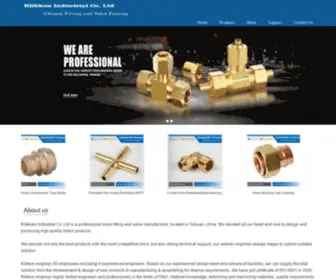 Brassforged.com(Klikkon Brass Fitting Factory) Screenshot