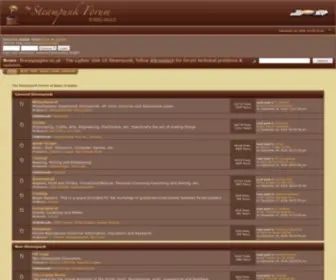 Brassgoggles.co.uk(The Steampunk Forum at Brass Goggles) Screenshot