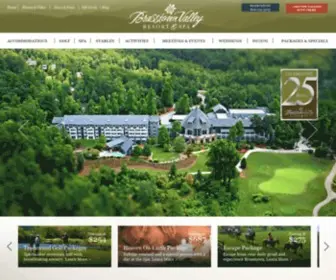Brasstownvalley.com(Brasstown Valley Resort and Spa) Screenshot
