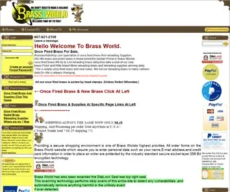 BrassWorldeshop.com(Once Fired Brass) Screenshot