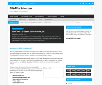 Bratforsale.com(Subaru BRAT US and Canada Classifieds) Screenshot