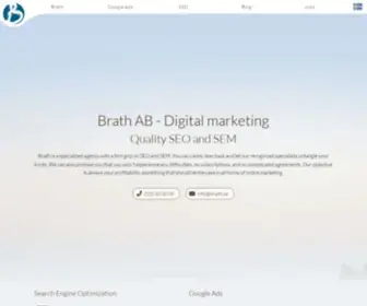Brath.com(Digital Marknadsföring) Screenshot