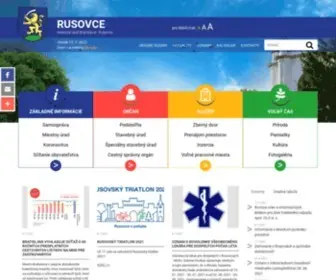 Bratislava-RusovCe.sk(Oficiálna stránka mestskej časti Bratislava) Screenshot