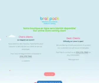 Bratpack.ca(Brat Pack) Screenshot