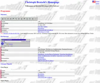 Bratschi.net(Christoph Bratschi's) Screenshot