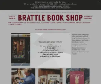 Brattlebookshop.com(Brattle Book Shop) Screenshot