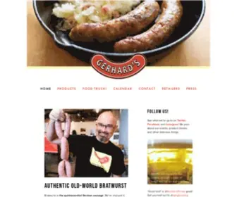 Bratwerks.com(GERHARD'S BRATS) Screenshot