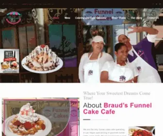 Braudsfunnelcakecafe.com(Las Vegas best funnel cakes) Screenshot