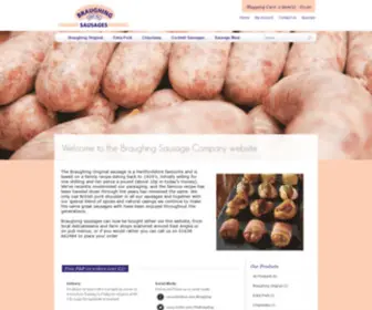 Braughingsausage.com(The Braughing Sausage Company) Screenshot