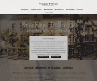 Brauhaus-Dellbrueck.de(Ihr Restaurant Brauhaus in Köln Dellbrück) Screenshot