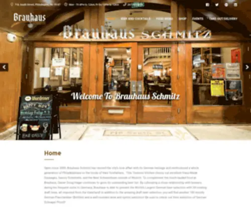 Brauhausschmitz.com(Brauhaus Schmitz South Street) Screenshot