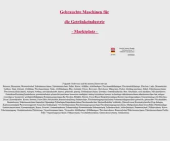 Brauindustrie-Online.de(Gebrauchte Maschinen f黵 die Getr鋘keindustrie und Brauindustrie) Screenshot