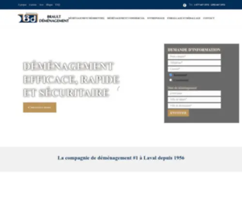 Braultdemenagement.com(Brault Déménagement) Screenshot